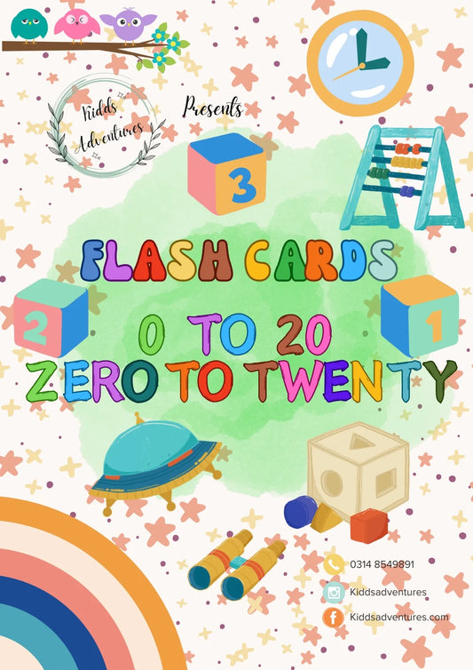 0 to 20 Flashcards