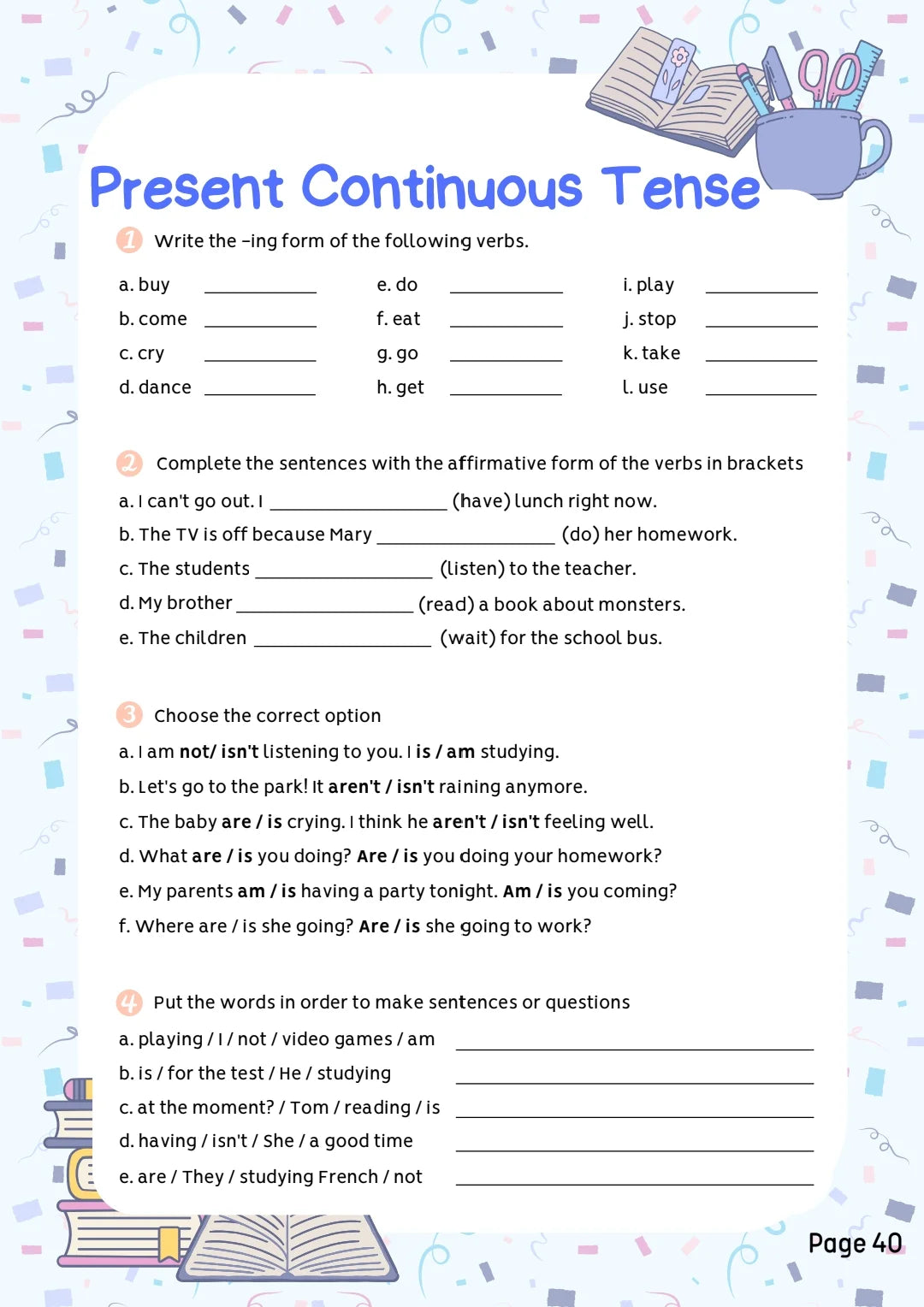 Basic to Advanced English Workbook Part 2