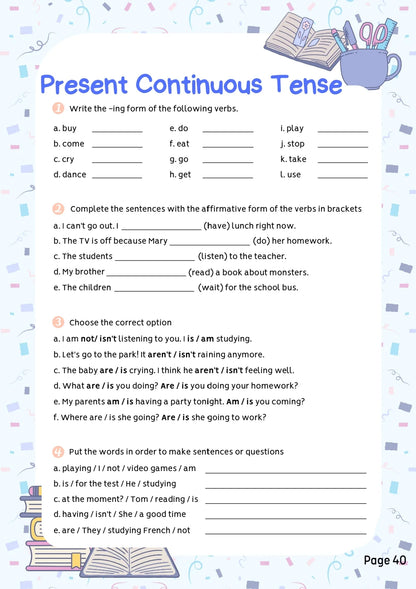 Basic to Advanced English Workbook Part 2