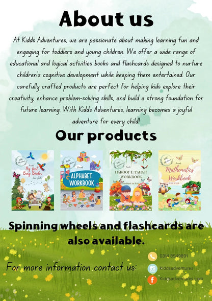 Complete Early Learning Bundle: Alphabet, Mathematics, and Haroof-e-Tahaji Workbooks
